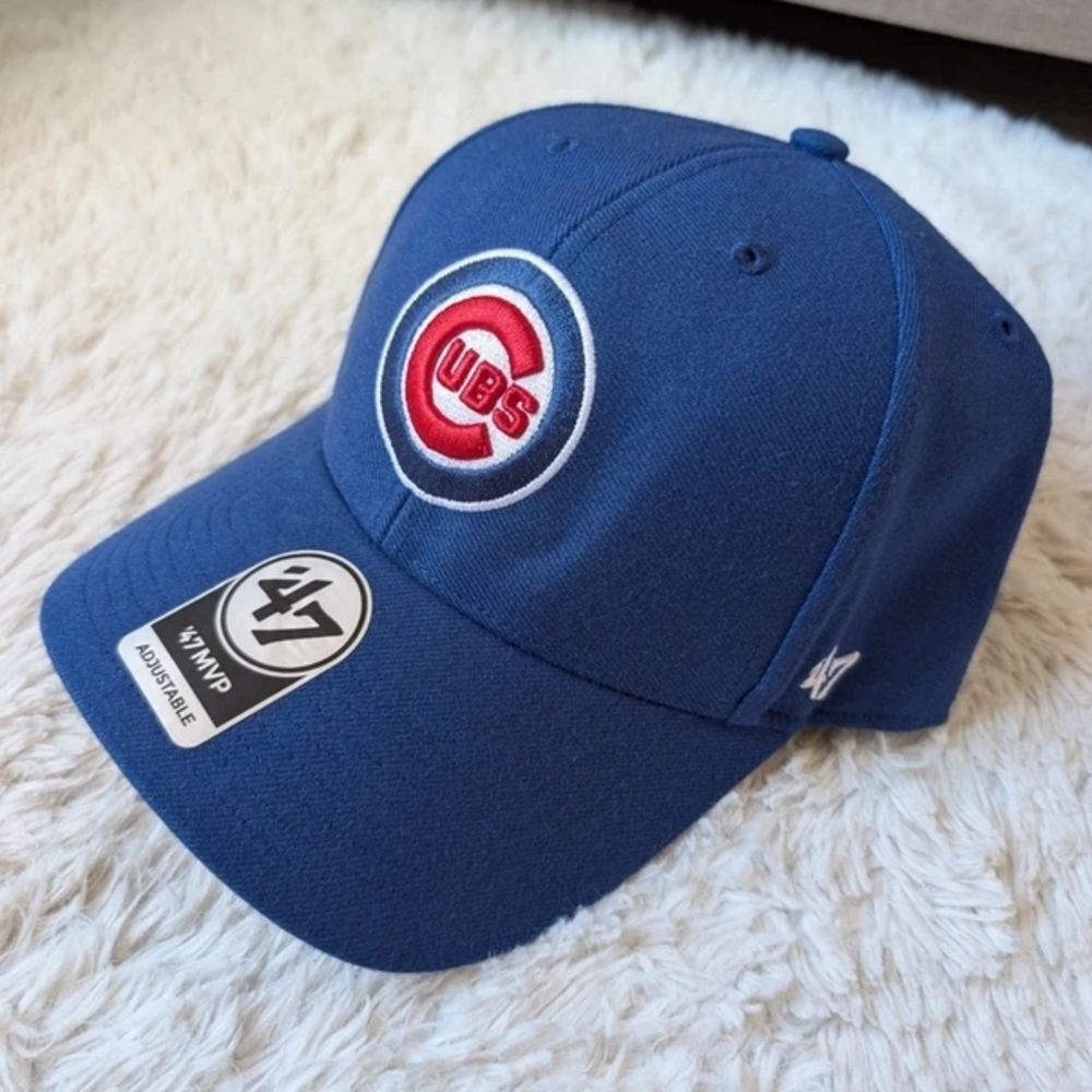 47 Brand Kids Chicago Cubs Royal Blue Hat with Red Logo